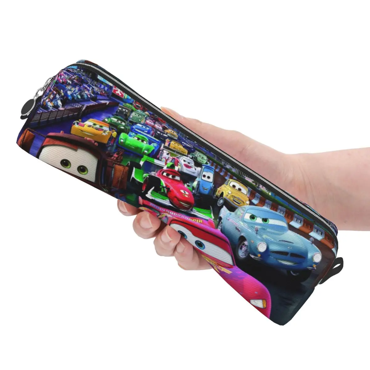 Classic Lightning McQueen Cars Movie Pencil Case Pencilcases Pen Box for Student Big Capacity Bag Office Gifts Stationery
