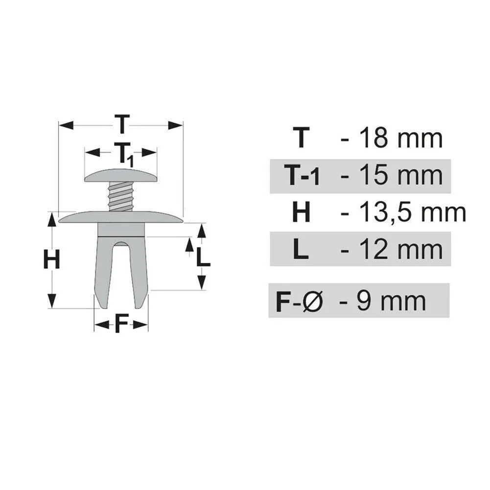 50Pcs Car Trim Panel Lining Clips For T4 T5 Door Panel Holder Grey 701867299 Plastic Holder Clip Car Interior Clips Wear Parts