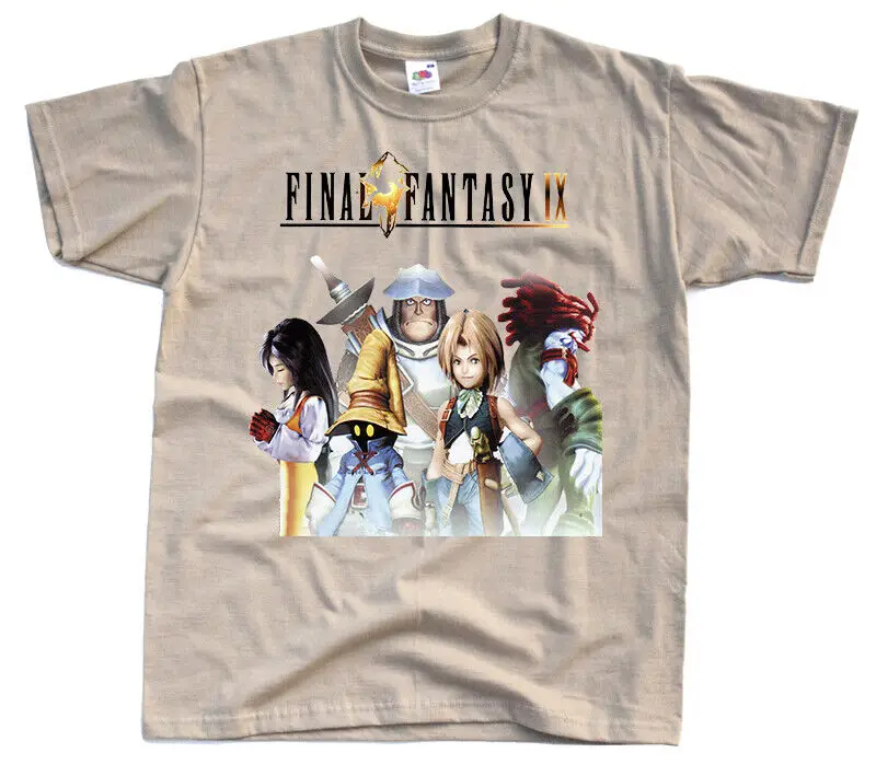 Final Fantasy IX,COMPUTER GAME, T-Shirt (YELLOW,BLACK,RED,KHAKI)All sizes S-5XL.