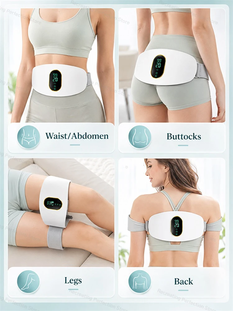 3-Modi Elektrischer Fettentferner Körpermassagegerät für Bauch, Taille, Arme, Beine, Po, Kabelloses Körperformungsgerät, Wiederaufladbar – Detail 7