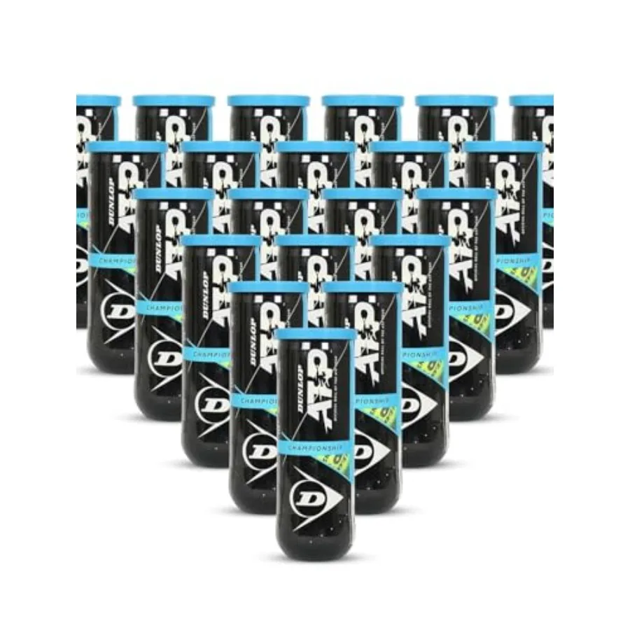 

Чехол для теннисных мячей DUNLOP ATP Extra Duty для профессионального использования, прочные резиновые желтые шарики, высокая производительность