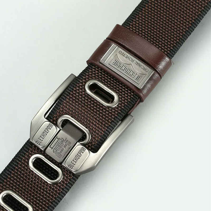 Men's Pin Buckle Youth Overalls Canvas Waistband Belt Casual Retro Decorative Belt Fashion High Quality Webbing Belt c032