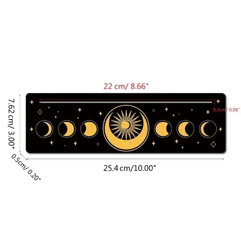 Support de support de Tarot en bois, fournitures de sorcellerie, Phases de lune, support d'autel de Tarot GXMF