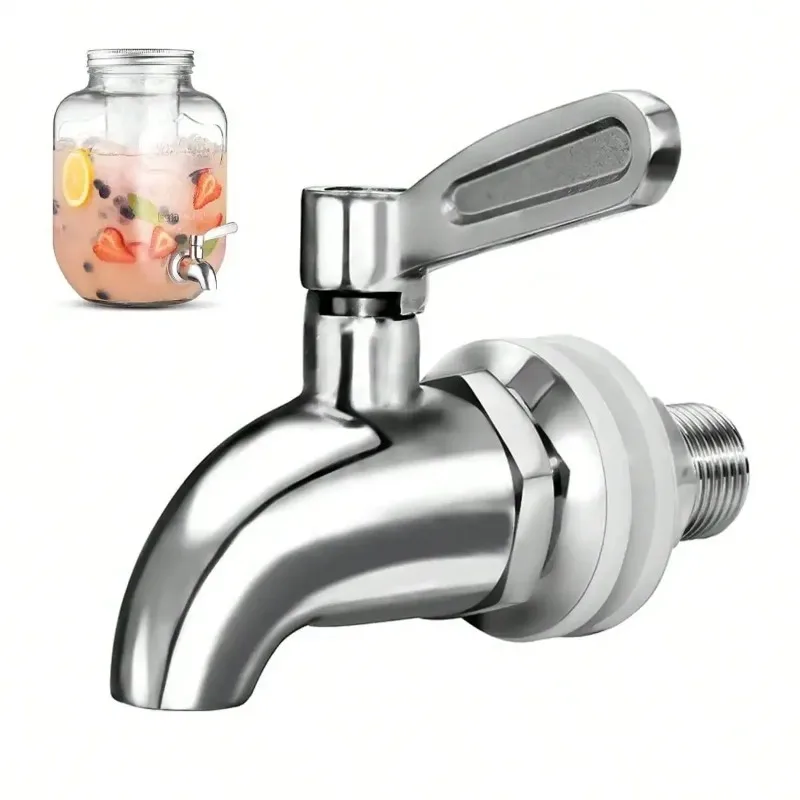 Professioneller Weinfasshahn aus Edelstahl 304. Zuverlässiger Wasserhahn für Getränke, Saft und Bier