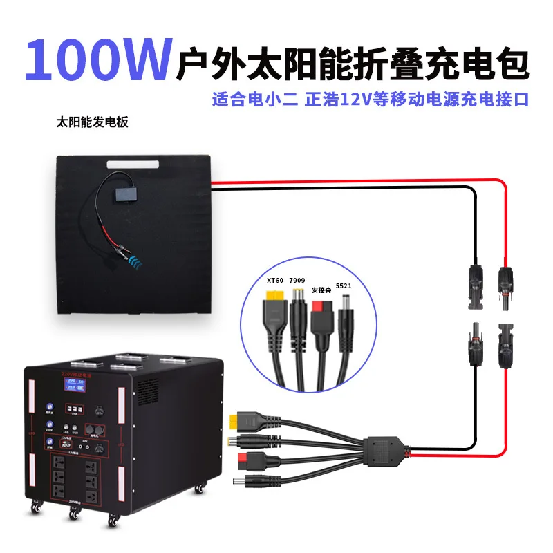 Bolsa plegable solar portátil