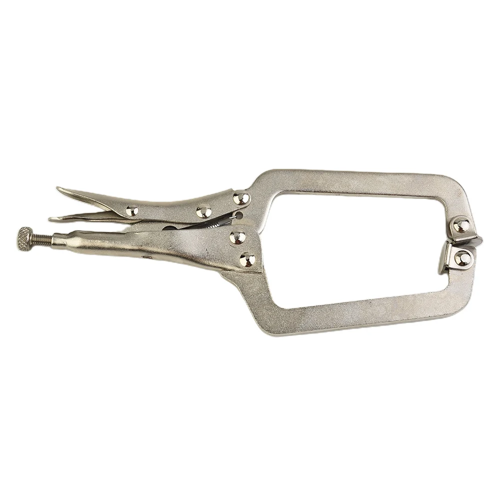 9 Inch Steel C Clamp Vise Grip Locking Welding Pliers Wood Tenon Locator Tool Tools For Adjusting Pressure And Fit Work.