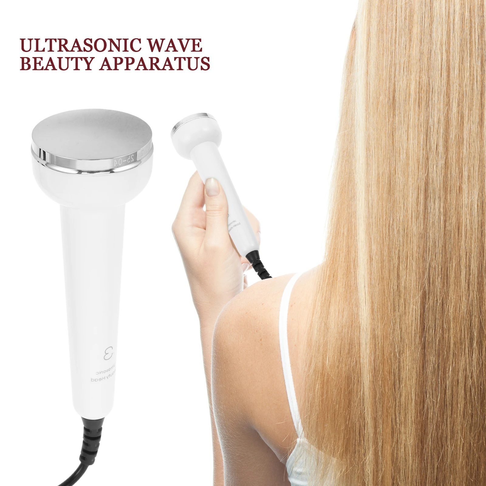 Ultrasone gezichtsmachinesonde Ultrasoon huidverzorgingsapparaat Gezichtsoogsonde Draagbaar diep reinigend schoonheidsinstrument voor thuis