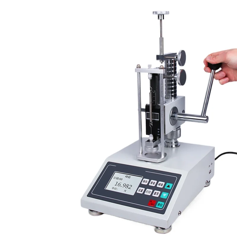 digital display spring tension and compression testing machine, reed displacement, tensile compression force tester