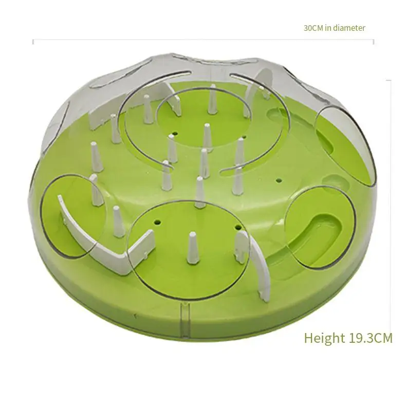 

Миска-головоломка для медленного кормления собак и кошек с дизайном «Джунгли», противоскользящая, для щенков, с дозатором лакомств, товары для животных