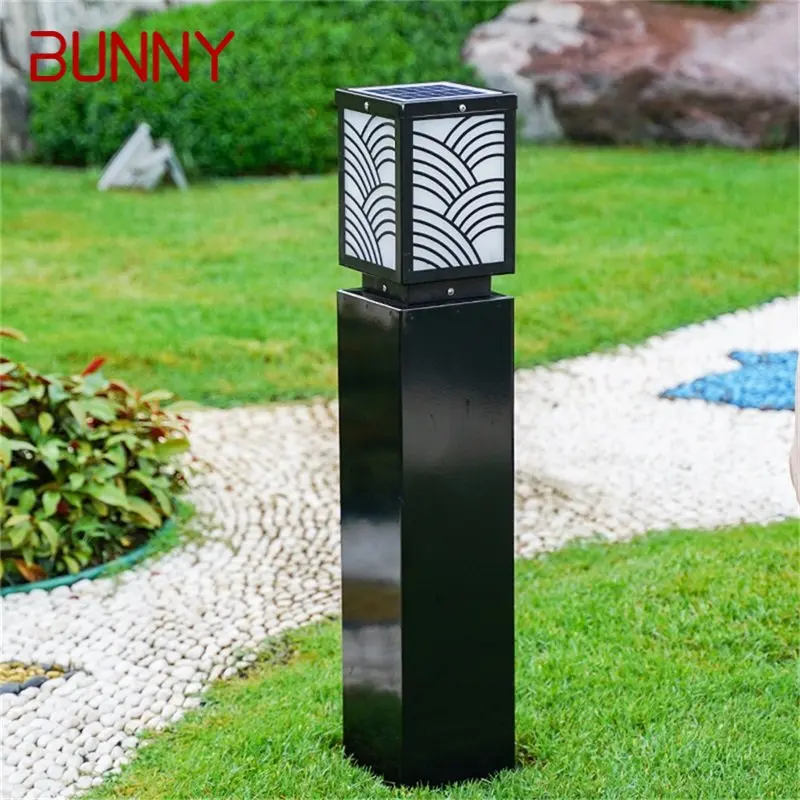 

BUNNY Outdoor Lawn Lights Retro Black Garden Lamp LED Waterproof IP65 Home Decorative for Duplex