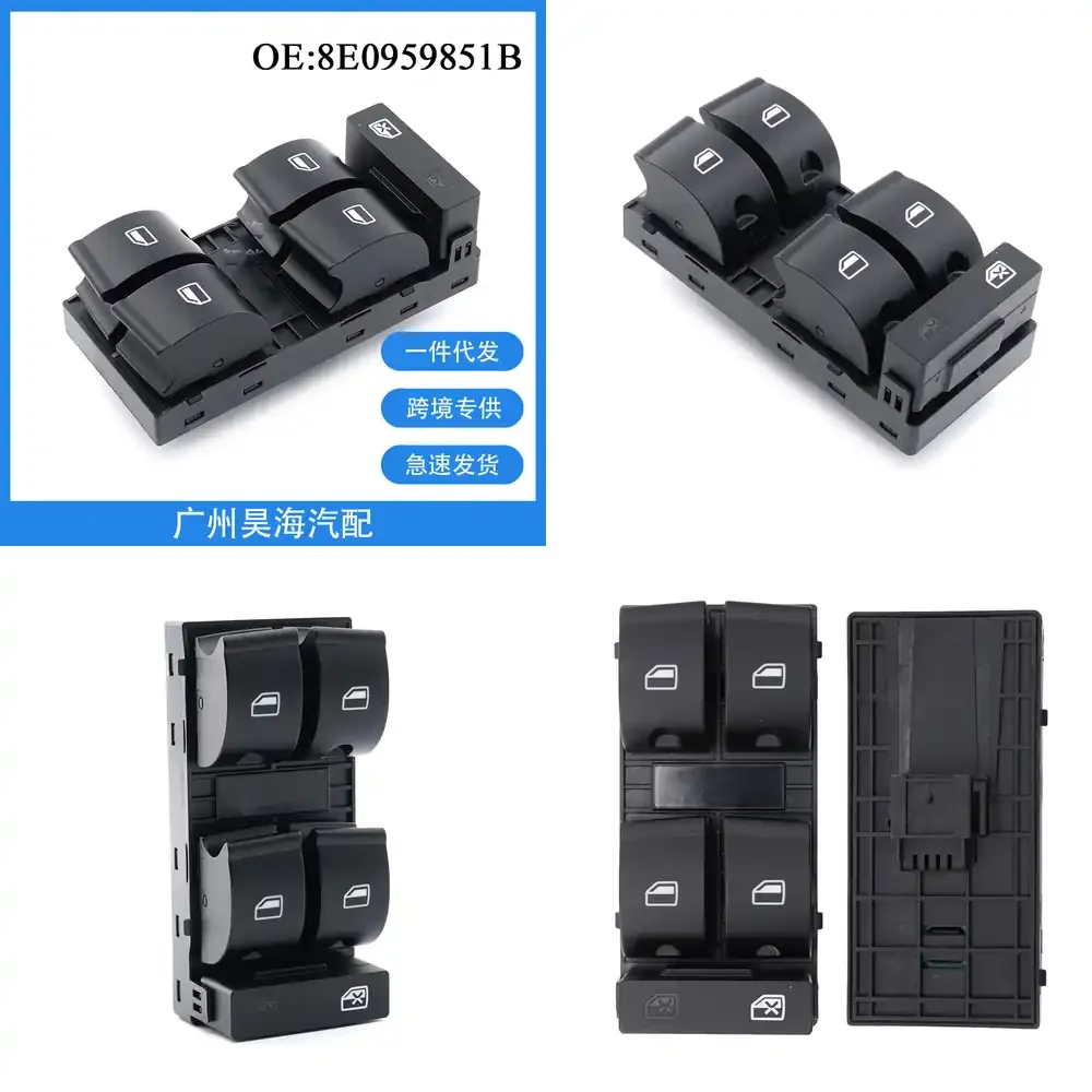 

8E0959851B for Audi A4 S4 2002 2003 2004 2005 2006 2007 2008 Window Switch Power Window Lift Control Switch Car Auto Parts