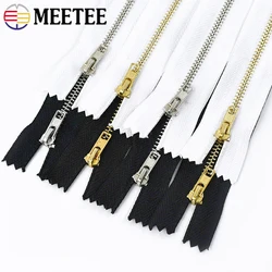10Pcs 8-30cm 3# Metal Zippers for Sewing Jacket Closure Zipper Jeans Pockets Auto Lock Zip Close-end Zips Repair Kit Material