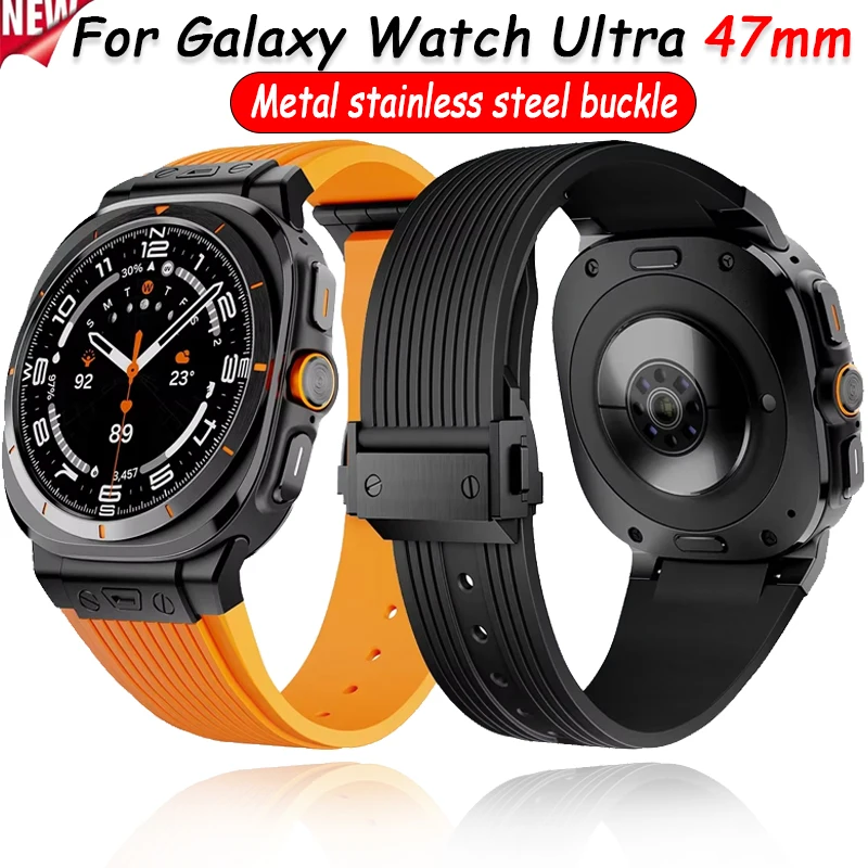 

Soft Silicone Band for Samsung Galaxy Watch Ultra 47mm High-end Replaceable Bracelet for Galaxy Watch Ultra 47mm Sport Watchband