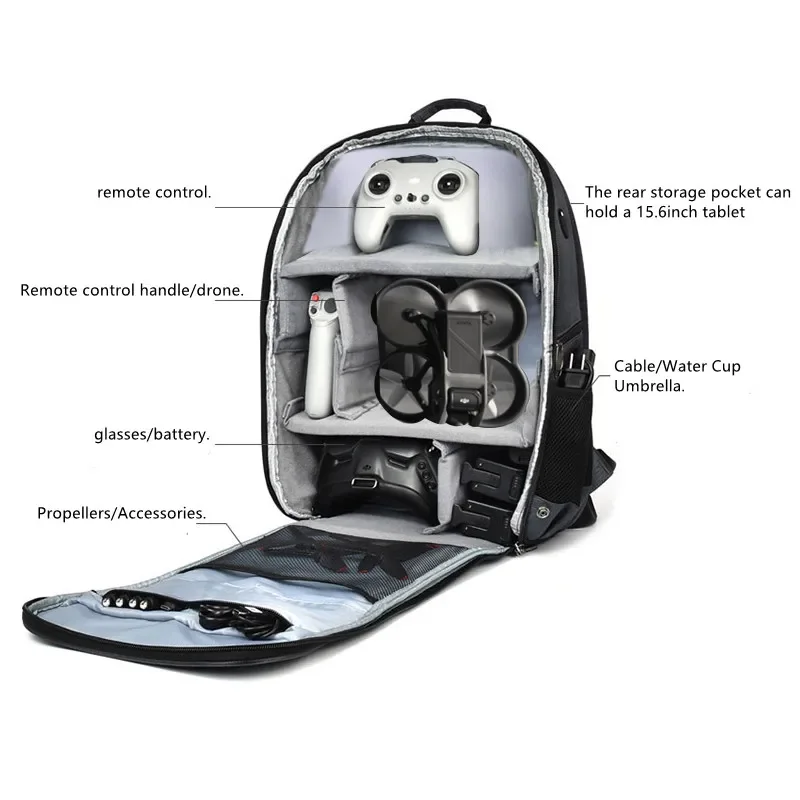 Drone Backpack Waterproof Bag for DJI Goggles 2 Glasses 3 Remote Control Motion Rocker Portable Case for DJI AVATA 1 2 FPV