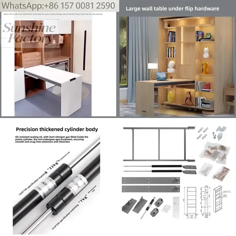 Wall-mounted Metal Drop-down Desk Dining Table bar Counter Bracket; Foldable Multi-functional Storage Bracket Hardware