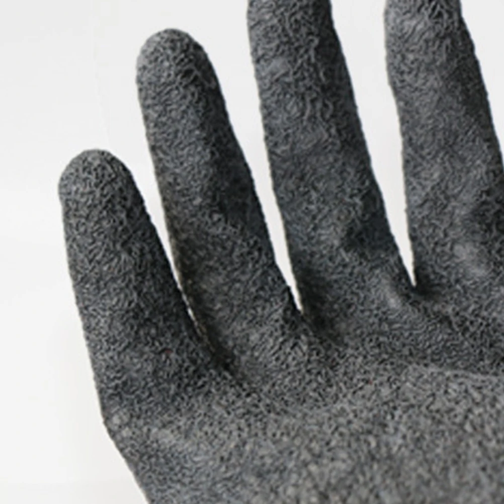 

Fishing Gloves Non-slip Black Skidproof Catching Gloves for Easy Clean Anti-fishbone Lightweight Portable Storage