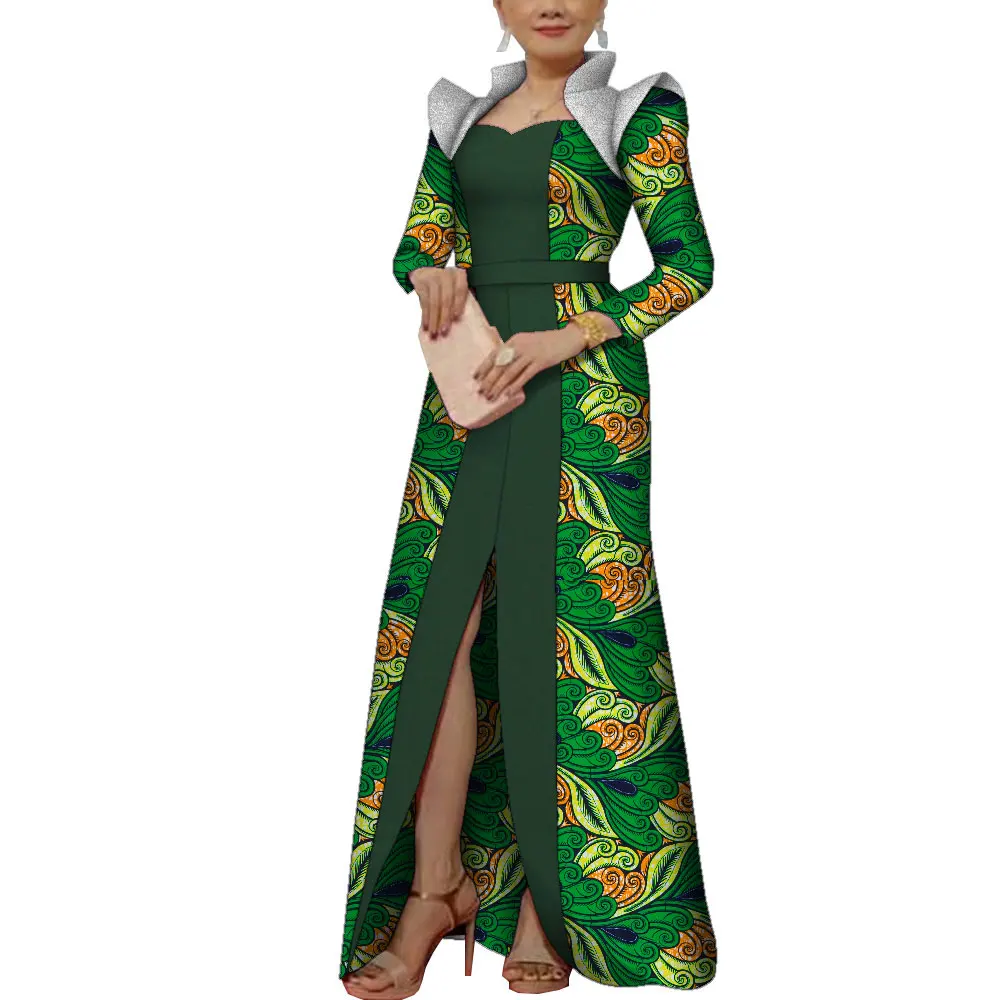 Autumn Women Dress African Clothing Long Sleeve Dashiki Long Maxi Dresses for Women Party Robe Dress Plus Size 6XL Wy10005