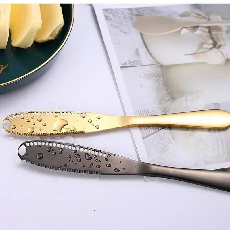 1/2Pcs Stainless Steel Butter Spreader, Butter Knife - 3 in 1 Kitchen Gadgets