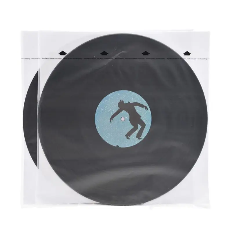 20 Pieces Three-layer Hdpe Film +Rice Paper Inner Bag for 12 Inches Vinyl Record