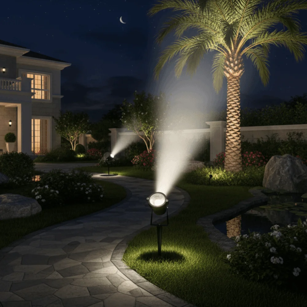 

Waterproof Landscape Spike Spotlights Aluminium 3/5W Yard Spotlight Energy Saving High Brightness LED Lawn Light Patio Path