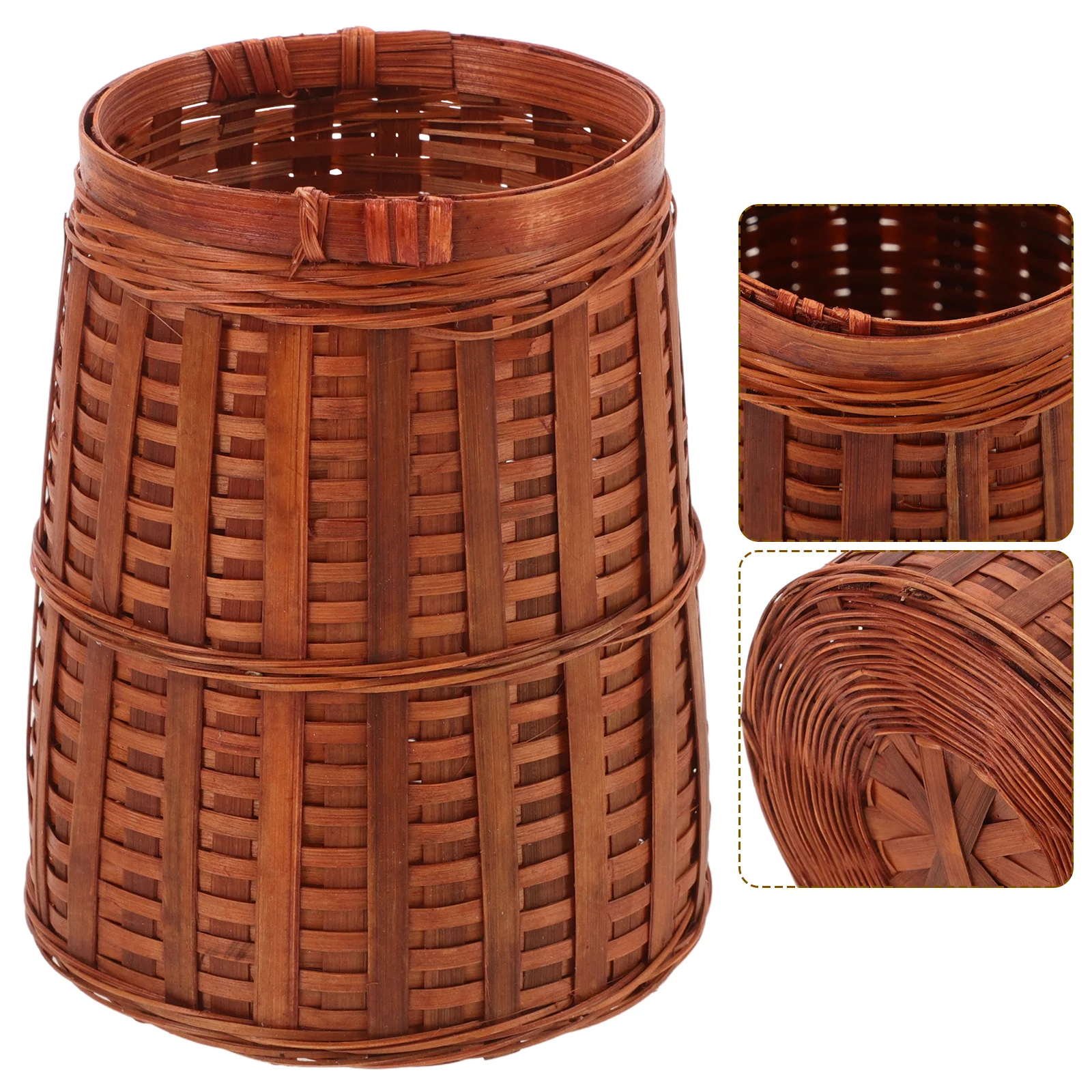 

Bamboo Pen Holder Pencil Organizer For Desk Craft Storage Art Supplies Cup Teacher Desk Decor Classroom Organization Tool