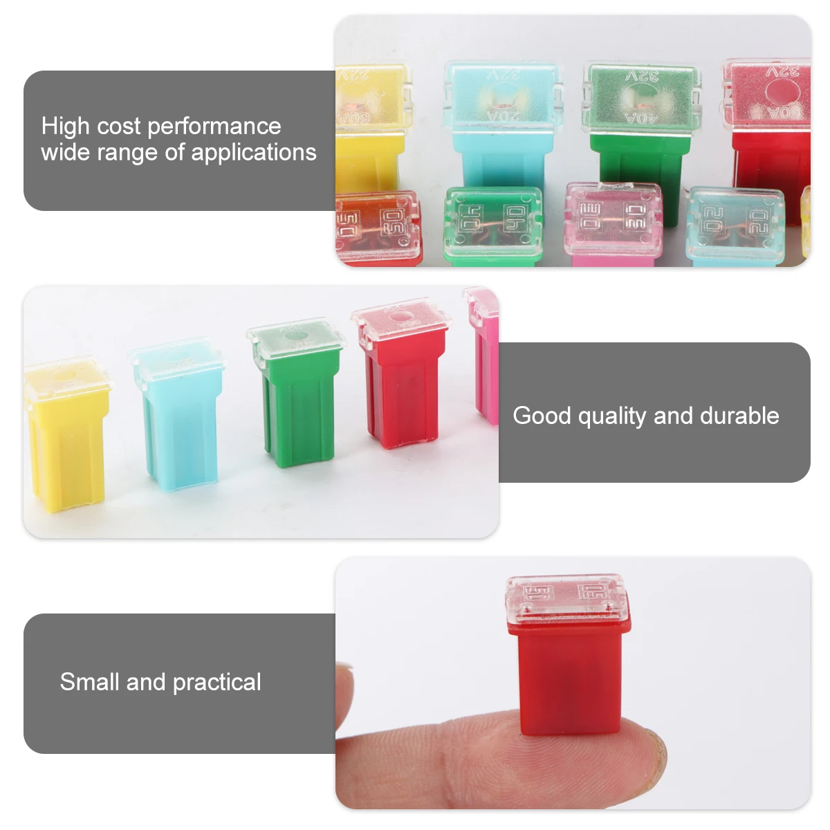 

Box Shaped Fuse Jcase Fuse Low and Tall Profile Fuse Fuse Assortment Car Fuse