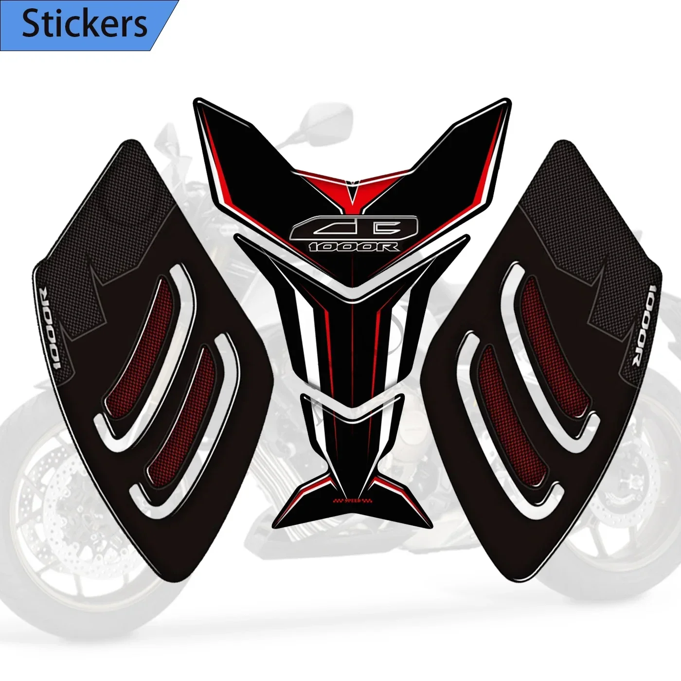 Motorcycle Protector Tank Pad Side Grips For Honda CB1000R CB 1000R Gas Fuel Oil Kit Knee 3D Decals 2018-2022