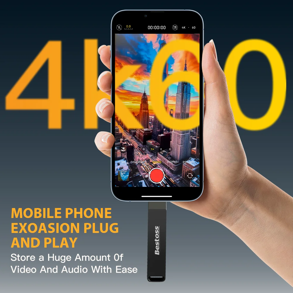 Bestoss 1000 برميل/الثانية USSD USB 3.2 Type-C واجهة مزدوجة 256 جيجابايت 512 جيجابايت 1 تيرا بايت محرك أقراص الحالة الصلبة المحمولة USB SSD القرص للهاتف المحمول #4