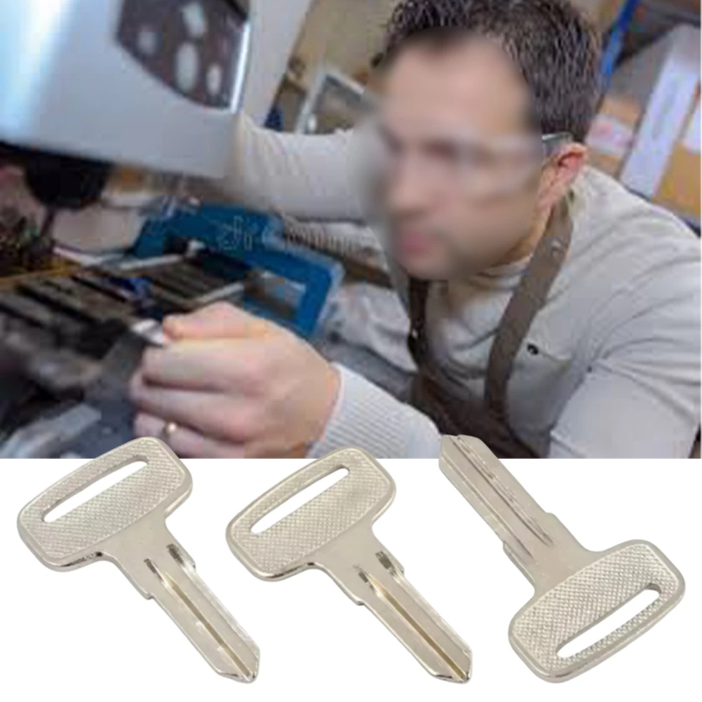 Metal Key Blanks Set Of 3 For Polaris For ATV Models With Key Code Series 20xx 21xx 67xx 68xx, Silver Replacement Ignition Key image 3
