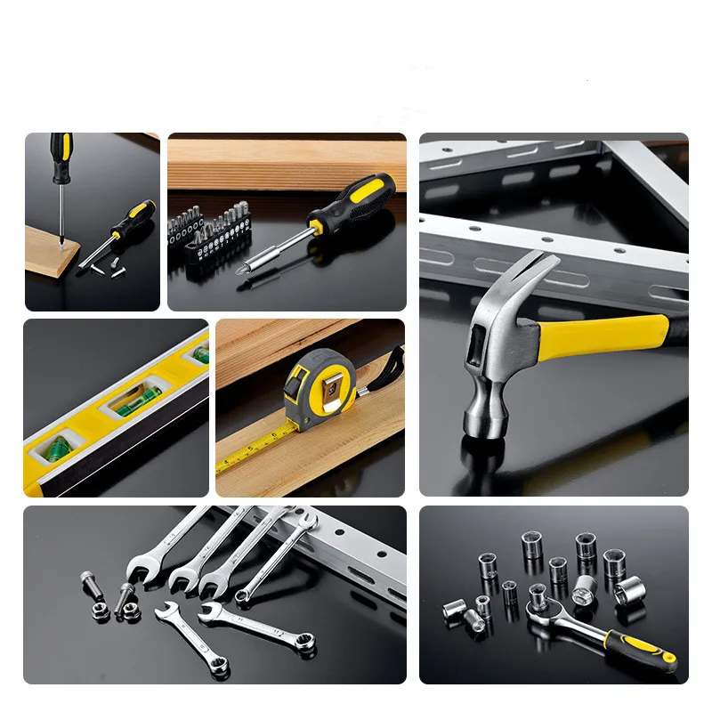 Imagem -02 - Household Hardware Mão Ferramenta Combinação Carpintaria Multi Ferramentas Incluído Toolbox Socket Set