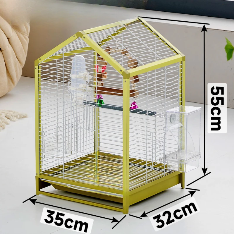 

Cute Window Bird Cages House Portable Habitat Pigeon Bird Cages Decoration Backpack Canarios Accesorios Bird Supplies RR50BN