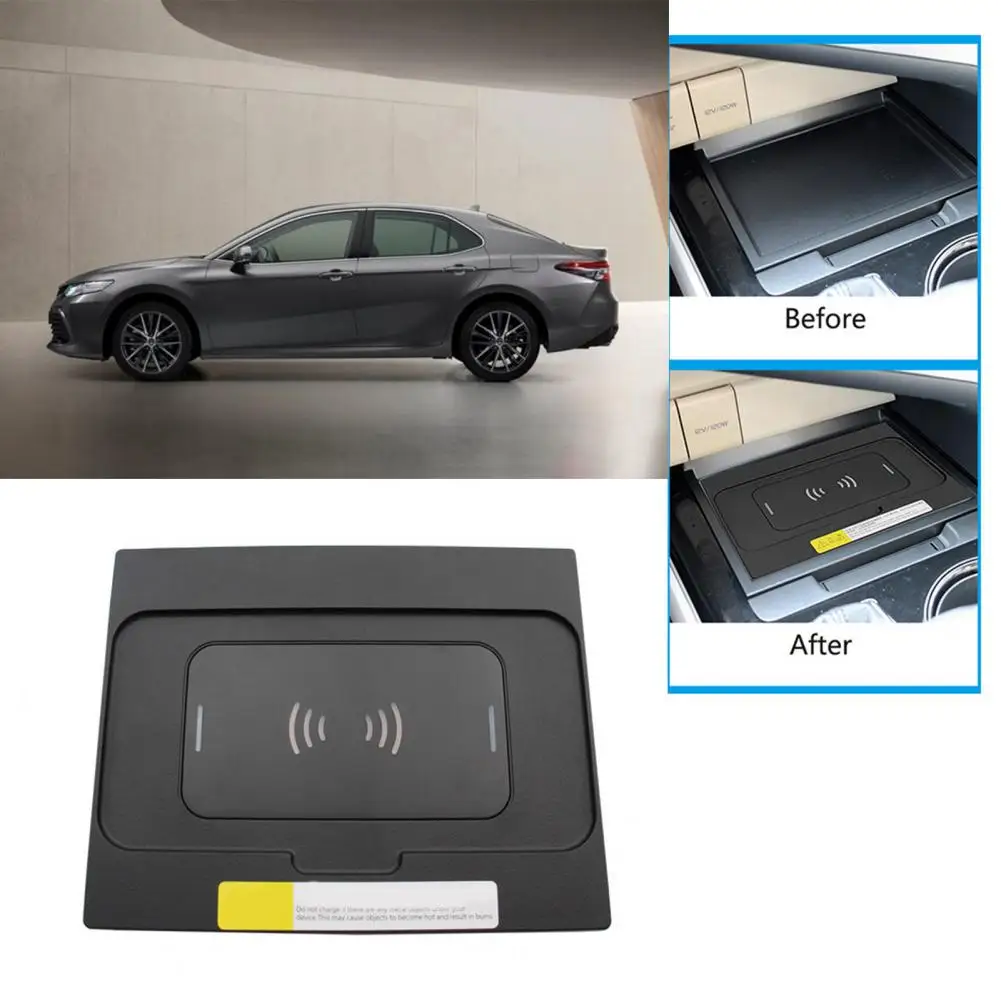 Wireless Charger Fast Charging Non slip 15W Wireless Phone Charger Compact Efficient Car Pad for CAMRY 2018 2020