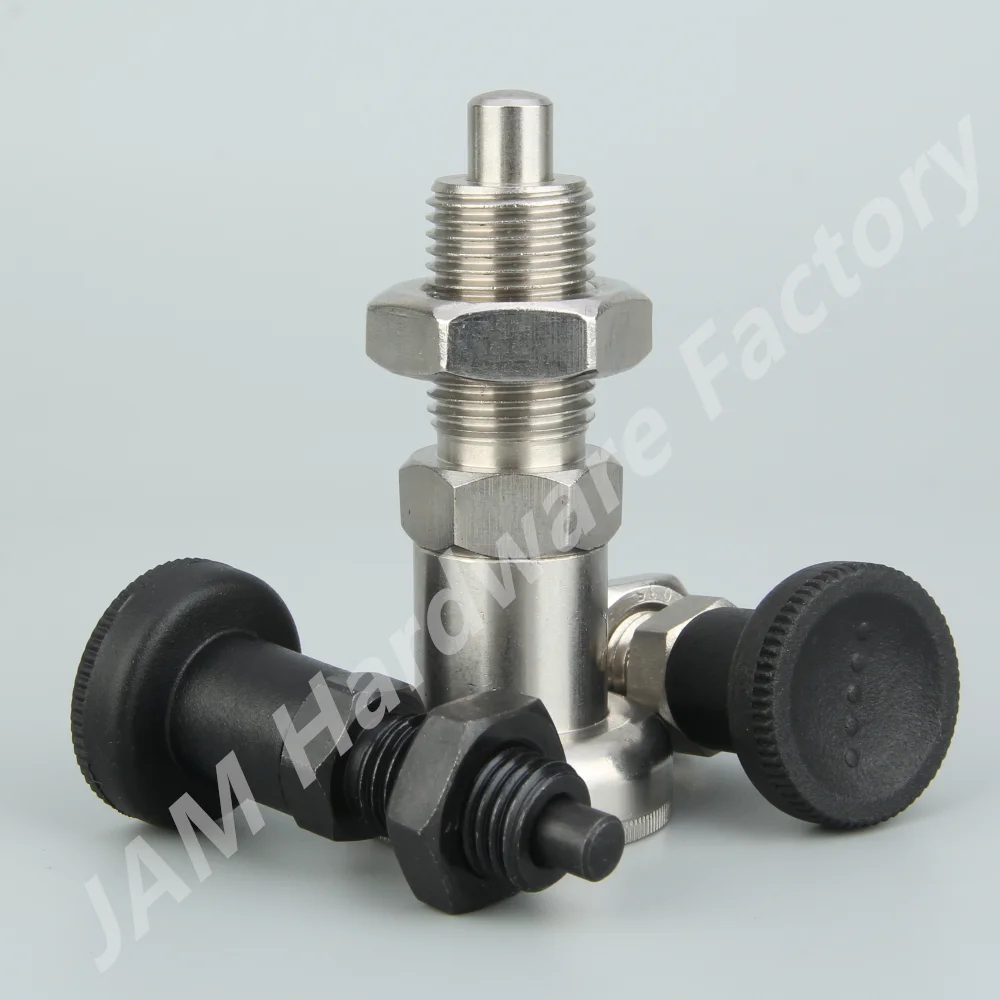 

Stainless/Carbon Steel Dowel Pin 220-B Knob Plunger Non Lock-Out Index Plungers Fine Thread Mini Indexing Plunger