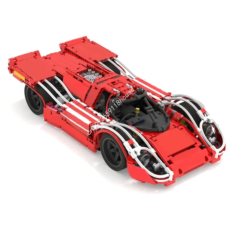 1895pcs MOC Porscheed No Technical Model Building Blocks Toys Construction Assemble Creative Christmas Gifts Idea Brick Birthday