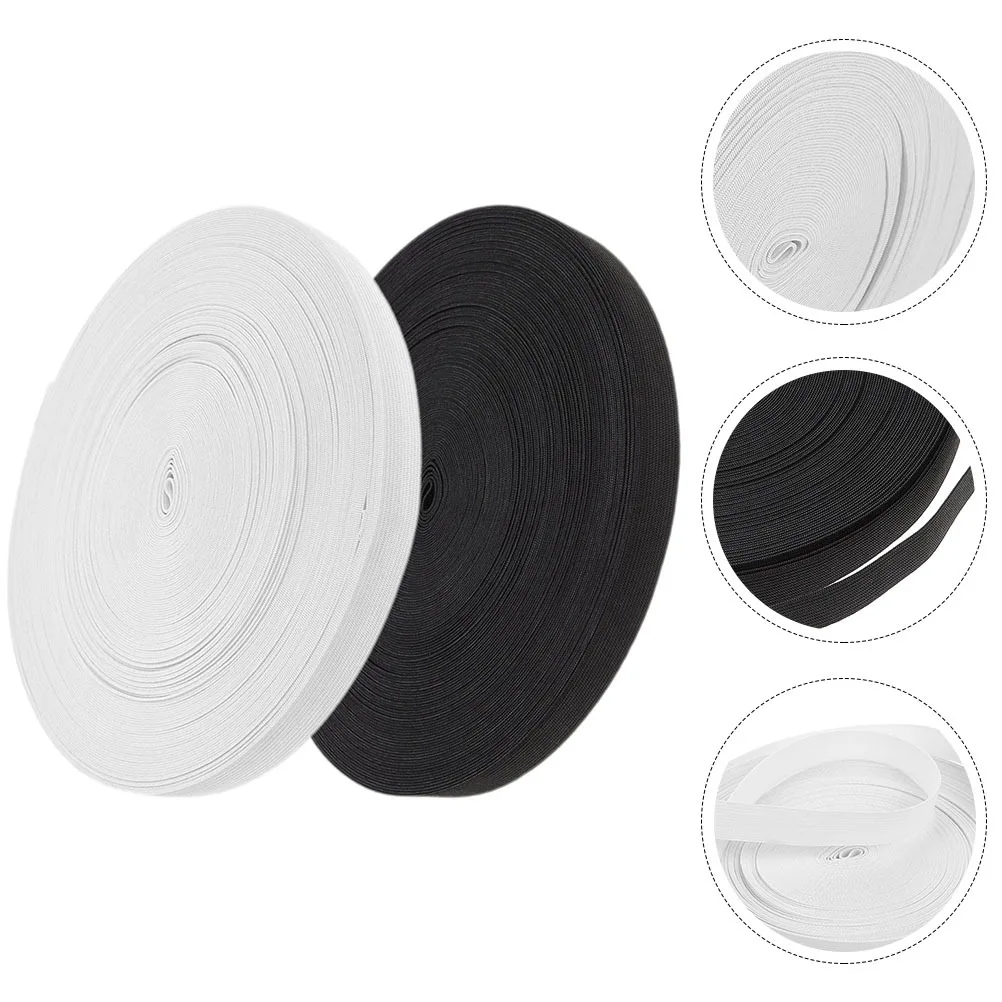 

Sewing Elastic Band Clothes Design Adjustable Length for DIY Pants Skirts 2 Rolls Elastic for Sewing Sew Strap
