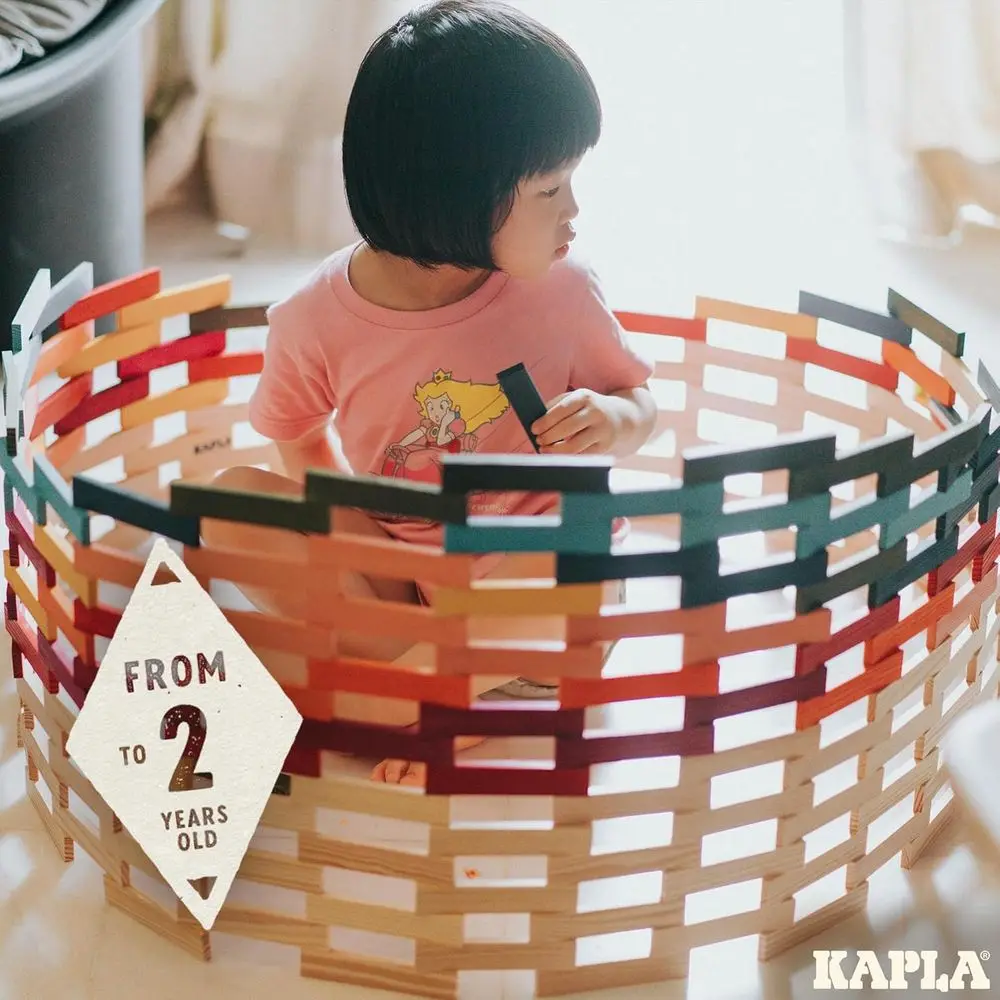 Juego de bloques de construcción de madera de 100 colores: kit de construcción KAPLA Octocolor