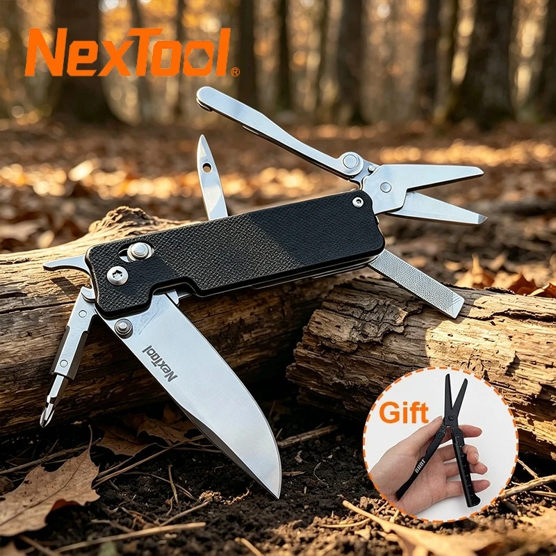 2026 New NexTool Knight K30 11 In 1 Multi-tool Knife EDC Outdoor Survival Folding Pocket Knife Mini Portable Scissors Hand Tool