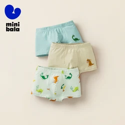 Mini Bala Underwear Boys Baby Underwear Pure Cotton Comfortable and Breathable Boxer Briefs without Pinching the Buttocks