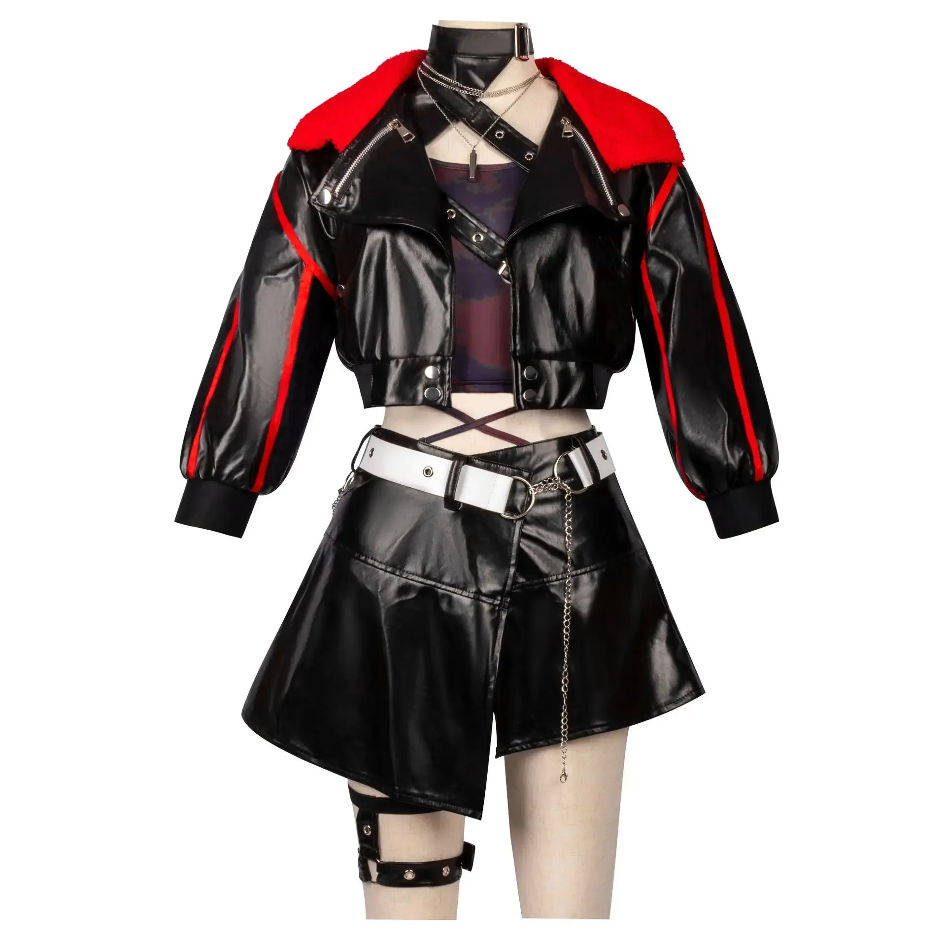 

2025 New Anime PJSK Sekai Costume Girl Coat Skirt Uniform Set Retsuka Shiraishi An Cosplay Party Halloween Play Outfit For Women