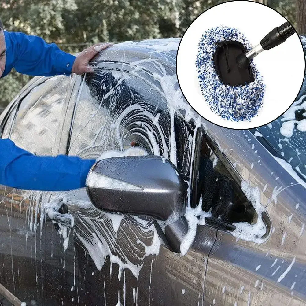 Replacement Cloth Cover for Car Long Handle  Brush Head Car Wash Brush Plush Mop Brush Cover 1pc Cleaning Car Accessories