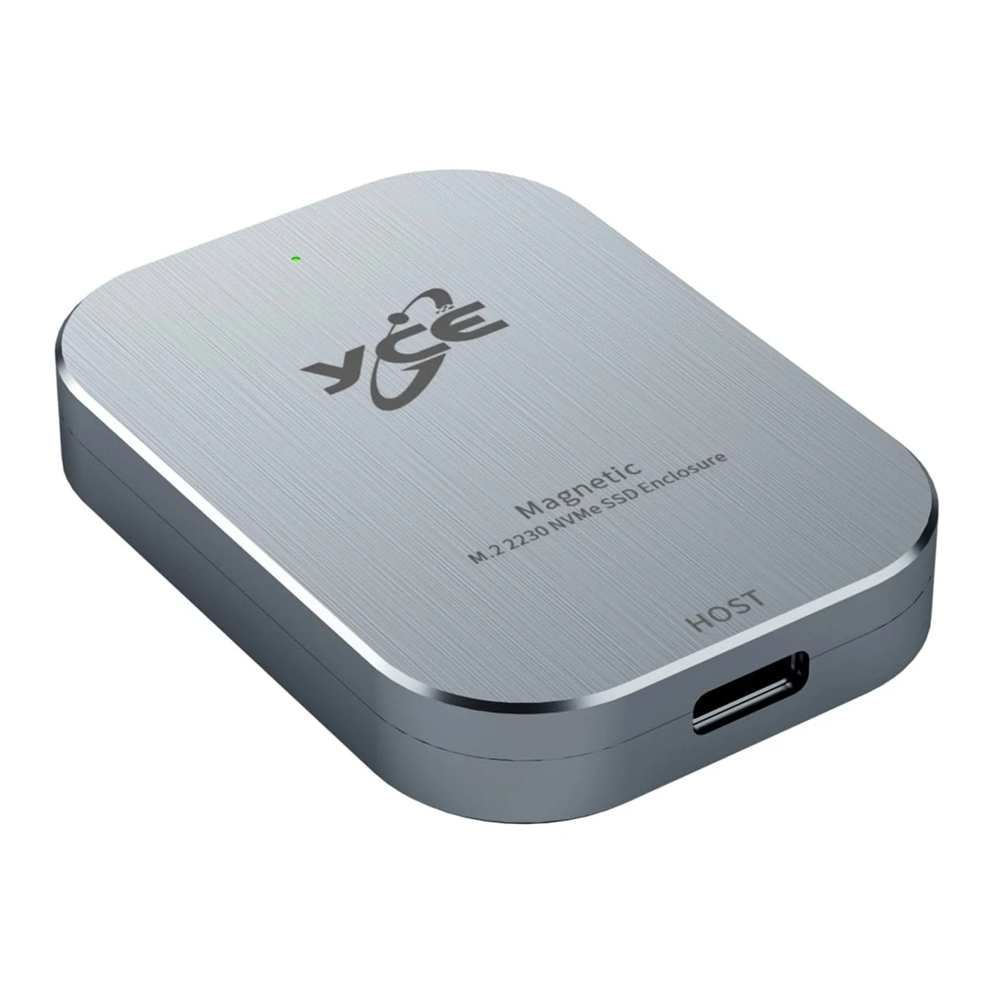 حافظة محرك الأقراص الصلبة المغناطيسي USB3.2 بسرعة 10 جيجابت في الثانية USB C NVMe M.2 2230 SSD متوافقة مع IOS Phone15/16/17Pro 4K/60 هرتز ProRes #4