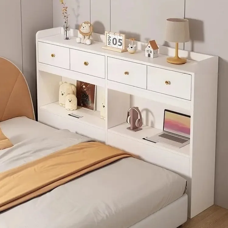 Any Size Custom Zero Formaldehyde Full Aluminum Niche Cabinet Bedroom Bed End Slim Home Bedside Wall Waterproof Moisture Storage