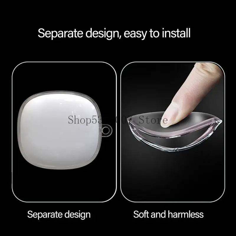 الشفافية سماعات الأذن Case Scratch Resistant TPU حماية TPU لـ C40i مع مفاتيح الحبل 40JB