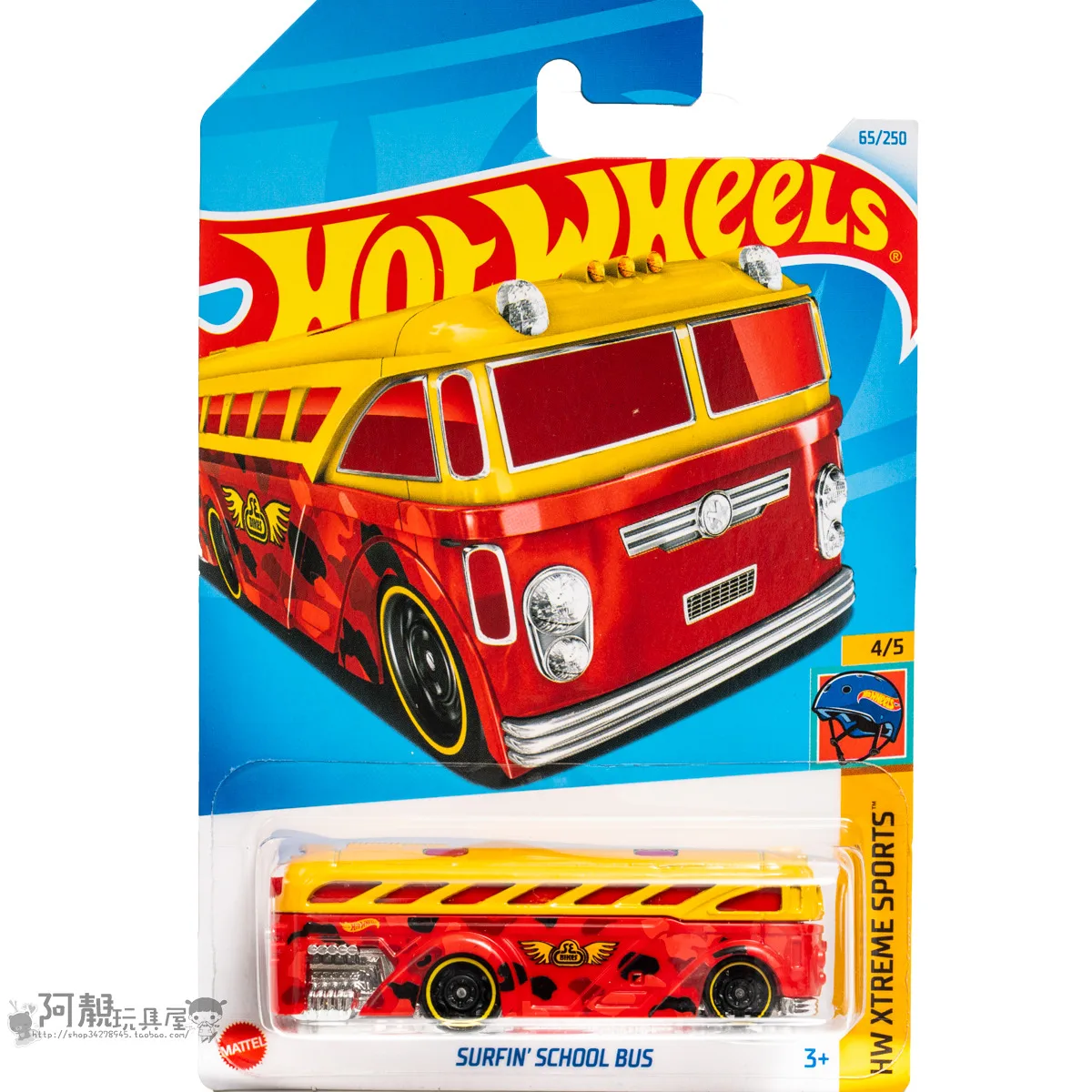 

Mattel Hot Wheels Car SURFIN' SCHOOL BUS Diecast 1/64 Boys Toys HW XTREME SPORTS Vehicles Models Birthday Gift