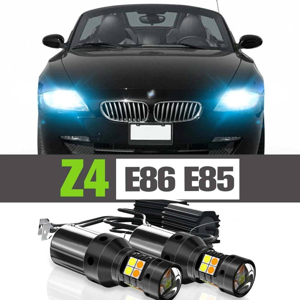 

2x LED Dual Mode Turn Signal+Daytime Running Light DRL Accessories Lamp For BMW Z4 E86 E85 2003 2004 2005 2006 2007 2008 2009