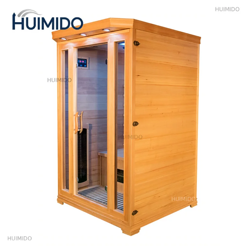 Canadian Hemlock Indoor 110V/220V Wooden Dry Infrared Sauna for 2 People
