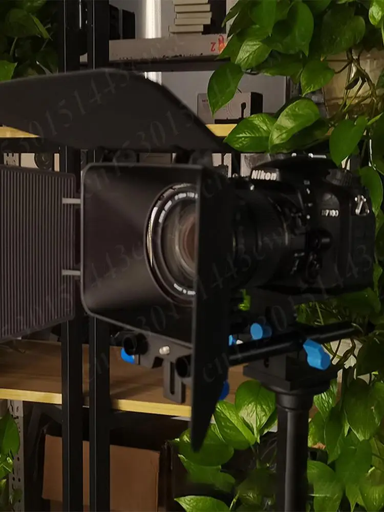 Morsetto per asta da 15 mm Railblock Filettatura da 1/4 e 3/8 pollici Foro per asta Supporto Guida Staffa regolabile in altezza per Follow Focus per fotocamera DSLR