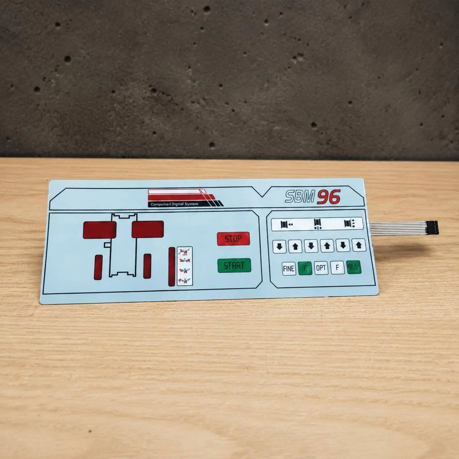 SBM96 Key Panel Easy to Install Tactile Control Panel Tire Wheel Balancer Keypad 8-Wire Connector Button Board for Auto Service