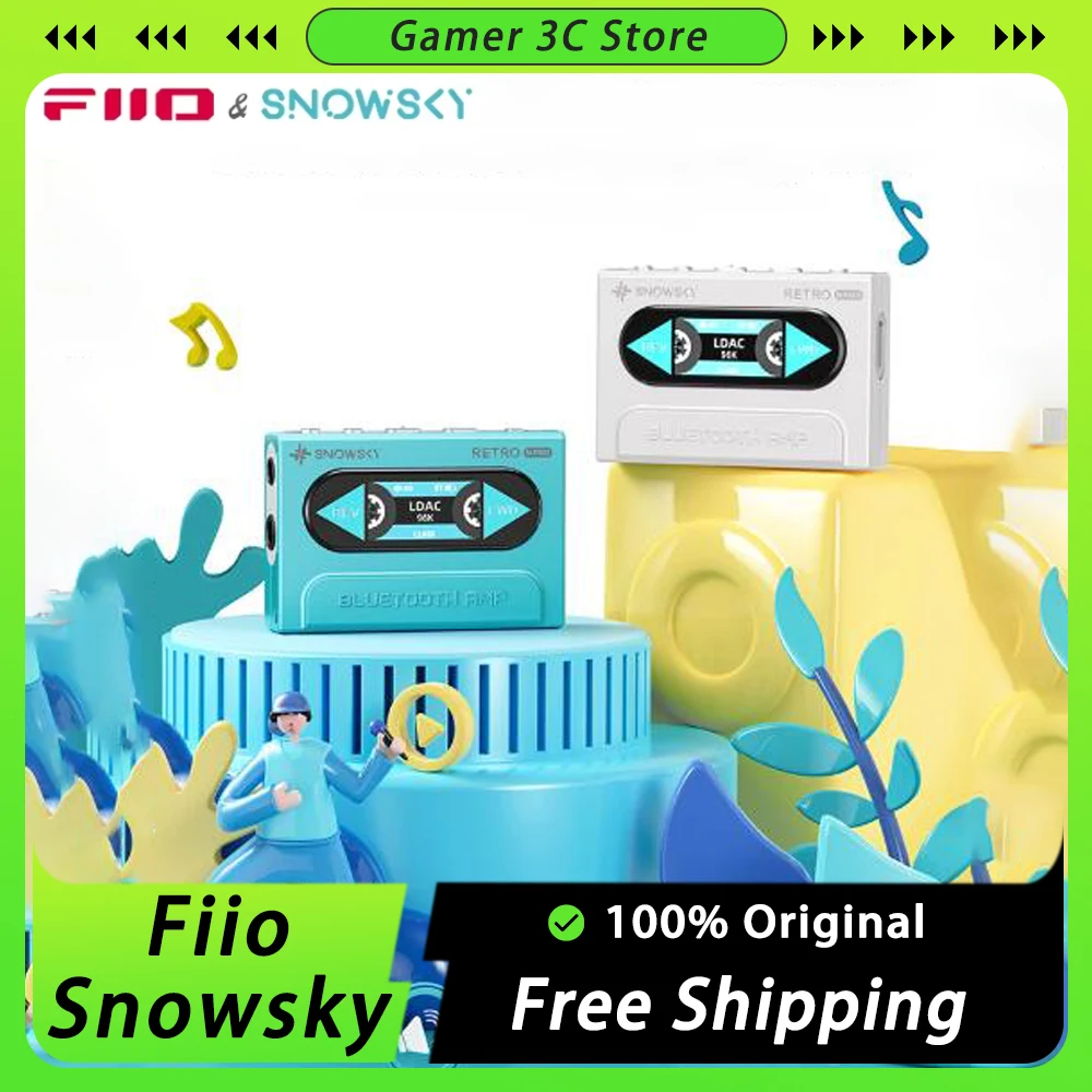 Fiio Snowsky Retro Nano Headphone Dac Amplifier Bluetooth And Dac Ldac/Aptx Adaptive/Aptx Ll Amplifier Custom With 3.5mm/4.4mm