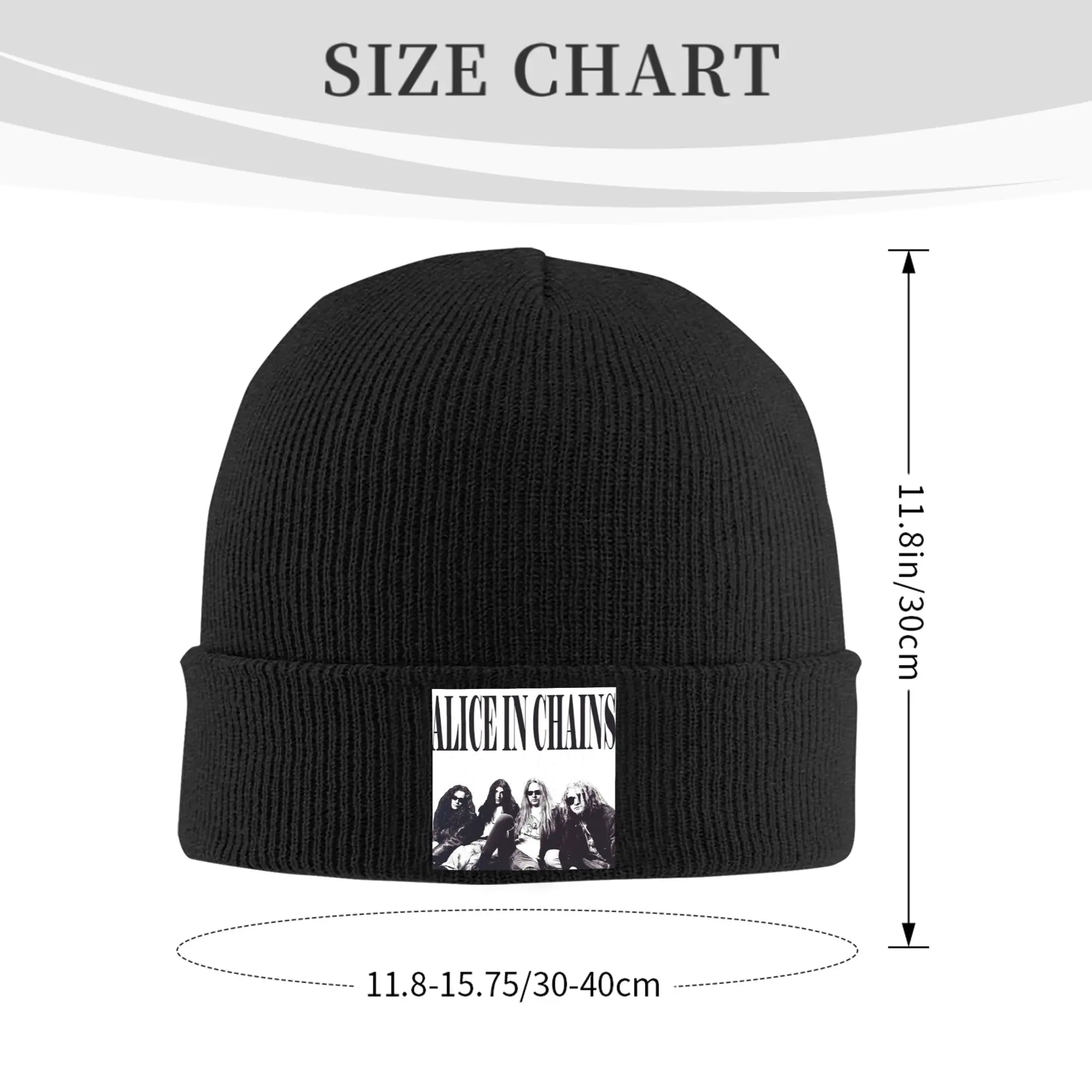 Music Grunge Rock Alice In Chains Screaming Trees Winter Skullies Beanies Hat Warm Autumn Knitted Hats Bonnet Cap for Women Men